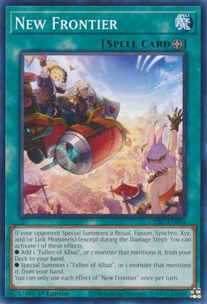 New Frontier (CYAC-EN054) - Cyberstorm Access 1st Edition Cyberstorm Access Yugioh Single  Squirtle Squad Card Shop.