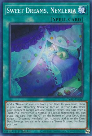 Sweet Dreams, Nemleria (CYAC-EN060) - Cyberstorm Access 1st Edition Cyberstorm Access Yugioh Single  Squirtle Squad Card Shop.