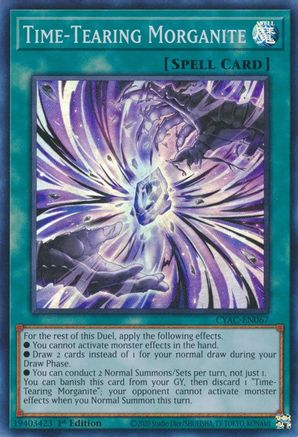 Time-Tearing Morganite (CYAC-EN067) - Cyberstorm Access 1st Edition Cyberstorm Access Yugioh Single  Squirtle Squad Card Shop.