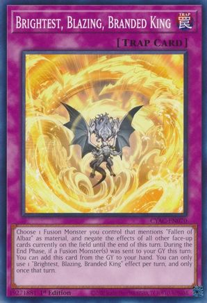 Brightest, Blazing, Branded King (CYAC-EN070) - Cyberstorm Access 1st Edition Cyberstorm Access Yugioh Single  Squirtle Squad Card Shop.