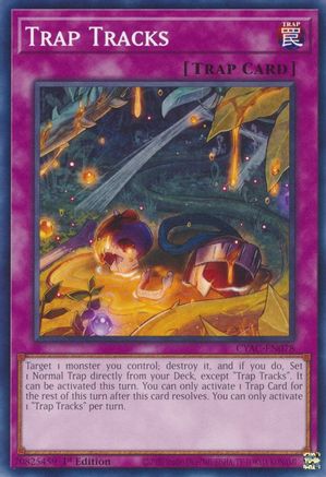 Trap Tracks (CYAC-EN078) - Cyberstorm Access 1st Edition Cyberstorm Access Yugioh Single  Squirtle Squad Card Shop.