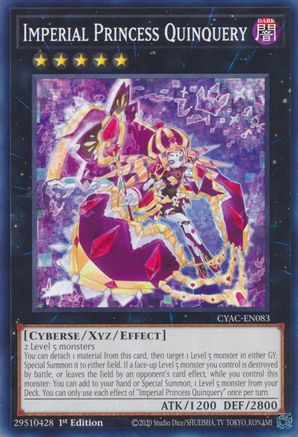 Imperial Princess Quinquery (CYAC-EN083) - Cyberstorm Access 1st Edition Cyberstorm Access Yugioh Single  Squirtle Squad Card Shop.