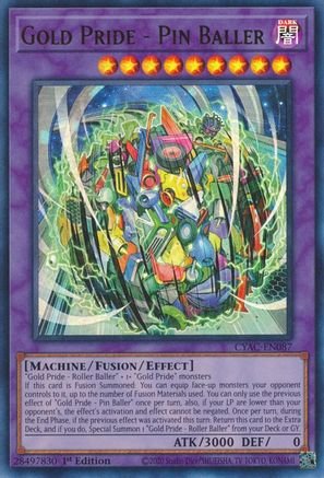 Gold Pride - Pin Baller (CYAC-EN087) - Cyberstorm Access 1st Edition Cyberstorm Access Yugioh Single  Squirtle Squad Card Shop.