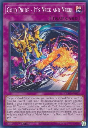 Gold Pride - It's Neck and Neck! (CYAC-EN092) - Cyberstorm Access 1st Edition Cyberstorm Access Yugioh Single  Squirtle Squad Card Shop.