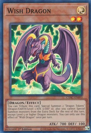 Wish Dragon (CYAC-EN093) - Cyberstorm Access 1st Edition Cyberstorm Access Yugioh Single  Squirtle Squad Card Shop.
