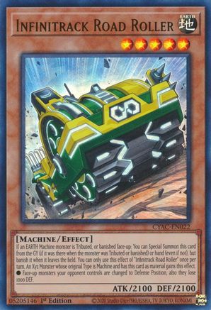 Infinitrack Road Roller (CYAC-EN022) - Cyberstorm Access 1st Edition Cyberstorm Access Yugioh Single  Squirtle Squad Card Shop.