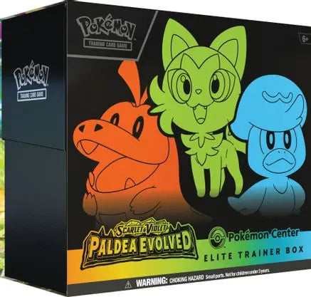 Pokemon TCG - Scarlet & Violet Paldea Evolved Pokemon Center Elite Trainer Box - Exclusive - Sealed - English SV02: Paldea Evolved Pokemon Sealed  Squirtle Squad Card Shop.