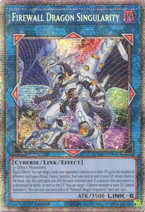 Firewall Dragon Singularity (Starlight Rare) (CYAC-EN047) - Cyberstorm Access 1st Edition Cyberstorm Access Yugioh Single  Squirtle Squad Card Shop.