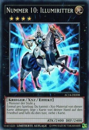 Number 10: Illumiknight (German) - "Nummer 10: Illumiritter" (AC14-DE008) - Advent Calendar 2014 (Adventskalender ZEXAL-Edition) Limited Advent Calendar 2014 (Adventskalender ZEXAL-Edition) Yugioh Single  Squirtle Squad Card Shop.