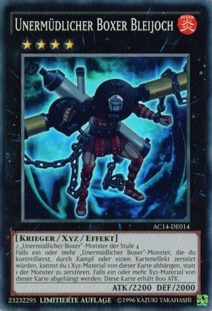 Battlin' Boxer Lead Yoke (German) - "Unermüdlicher Boxer Bleijoch" (AC14-DE014) - Advent Calendar 2014 (Adventskalender ZEXAL-Edition) Limited Advent Calendar 2014 (Adventskalender ZEXAL-Edition) Yugioh Single  Squirtle Squad Card Shop.