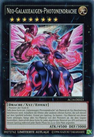 Neo Galaxy-Eyes Photon Dragon (German) - "Neo-Galaxieaugen-Photonendrache" (AC14-DE023) - Advent Calendar 2014 (Adventskalender ZEXAL-Edition) Limited Advent Calendar 2014 (Adventskalender ZEXAL-Edition) Yugioh Single  Squirtle Squad Card Shop.