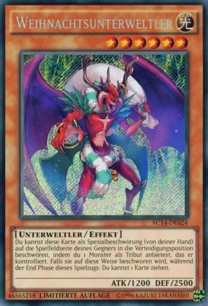 Santa Claws (German) - "Weihnachtsunterweltler" (AC14-DE024) - Advent Calendar 2014 (Adventskalender ZEXAL-Edition) Limited Advent Calendar 2014 (Adventskalender ZEXAL-Edition) Yugioh Single  Squirtle Squad Card Shop.