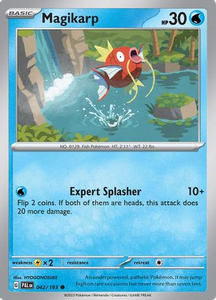 Magikarp 042/193  - Reverse Holofoil SV02 Paldea Evolved - Common SV02: Paldea Evolved Pokemon Single  Squirtle Squad Card Shop.