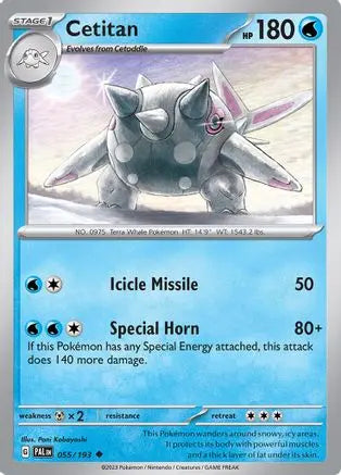 Cetitan 055/193  SV02 Paldea Evolved - Uncommon