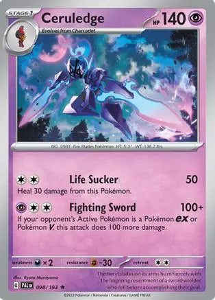 Ceruledge 098  - Holofoil SV02 Paldea Evolved - Rare