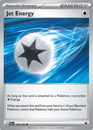 Jet Energy 190  SV02 Paldea Evolved - Uncommon SV02: Paldea Evolved Pokemon Single  Squirtle Squad Card Shop.
