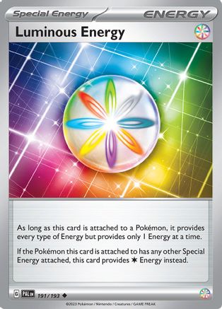 Luminous Energy 191  - Reverse Holofoil SV02 Paldea Evolved - Uncommon SV02: Paldea Evolved Pokemon Single  Squirtle Squad Card Shop.