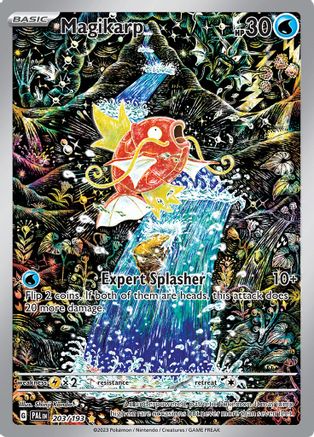 Magikarp 203/193  - Holofoil SV02 Paldea Evolved - Illustration Rare SV02: Paldea Evolved Pokemon Single  Squirtle Squad Card Shop.