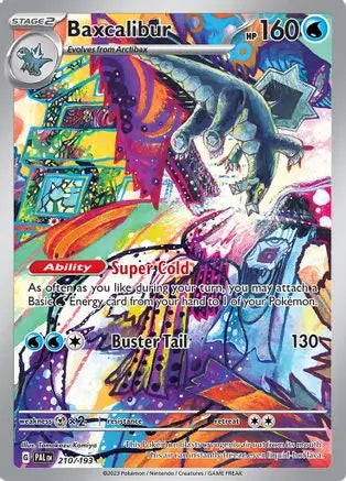Baxcalibur 210/193 - Holofoil SV02 Paldea Evolved - Illustration Rare SV02: Paldea Evolved Pokemon Single  Squirtle Squad Card Shop.