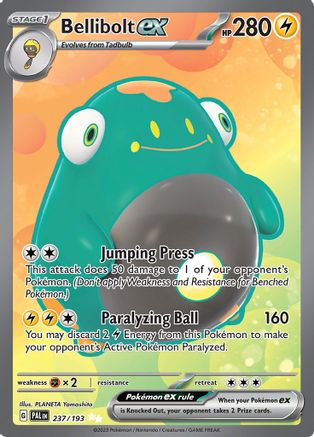 Scarlet & Violet - Paldea Evolved - Bellibolt ex 237/193