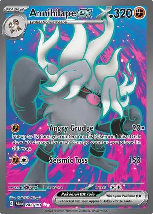 Annihilape ex 242/193  - Holofoil SV02 Paldea Evolved - Ultra Rare SV02: Paldea Evolved Pokemon Single  Squirtle Squad Card Shop.