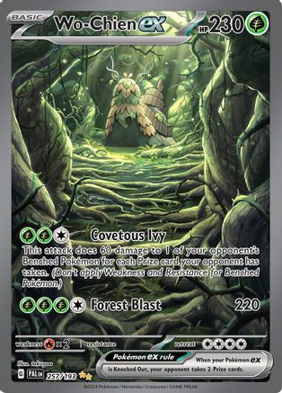 Wo-Chien Ex 257/193 - Holofoil SV02 Paldea Evolved - Special Illustration Rare
