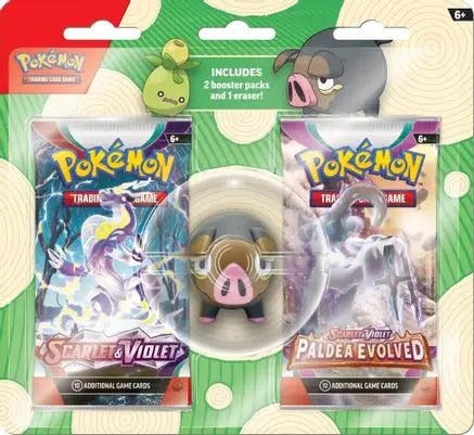 Pokemon TCG: Back to School Eraser Blister [Lechonk] Miscellaneous Cards & Products Pokemon Sealed  Squirtle Squad Card Shop.