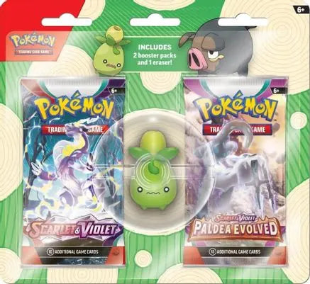 Pokemon TCG: Back to School Eraser Blister [Smoliv] Miscellaneous Cards & Products Pokemon Sealed  Squirtle Squad Card Shop.