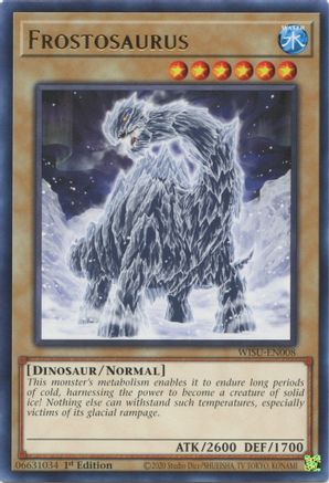 Frostosaurus (WISU-EN008) - Wild Survivors 1st Edition Wild Survivors Yugioh Single  Squirtle Squad Card Shop.