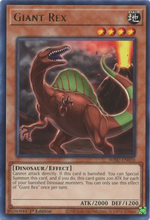 Giant Rex (WISU-EN010) - Wild Survivors 1st Edition Wild Survivors Yugioh Single  Squirtle Squad Card Shop.