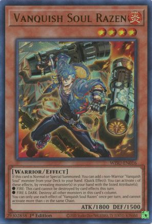 Vanquish Soul Razen (WISU-EN016) - Wild Survivors 1st Edition Wild Survivors Yugioh Single  Squirtle Squad Card Shop.