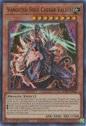 Vanquish Soul Caesar Valius (WISU-EN021) - Wild Survivors 1st Edition Wild Survivors Yugioh Single  Squirtle Squad Card Shop.