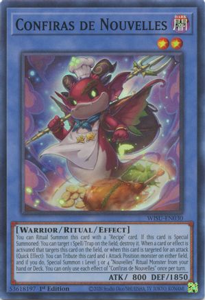 Confiras de Nouvelles (WISU-EN030) - Wild Survivors 1st Edition Wild Survivors Yugioh Single  Squirtle Squad Card Shop.