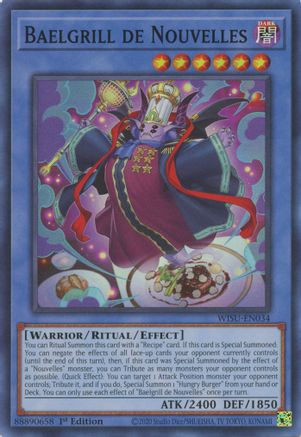 Baelgrill de Nouvelles (WISU-EN034) - Wild Survivors 1st Edition Wild Survivors Yugioh Single  Squirtle Squad Card Shop.