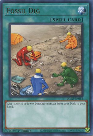 Fossil Dig (WISU-EN055) - Wild Survivors 1st Edition Wild Survivors Yugioh Single  Squirtle Squad Card Shop.