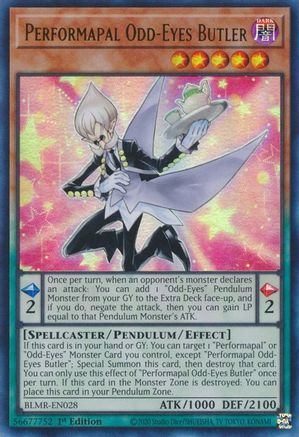 Performapal Odd-Eyes Butler (BLMR-EN028) - Battles of Legend: Monstrous Revenge 1st Edition Battles of Legend: Monstrous Revenge Yugioh Single  Squirtle Squad Card Shop.