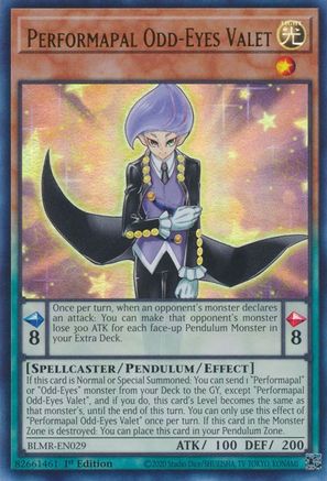 Performapal Odd-Eyes Valet (BLMR-EN029) - Battles of Legend: Monstrous Revenge 1st Edition Battles of Legend: Monstrous Revenge Yugioh Single  Squirtle Squad Card Shop.