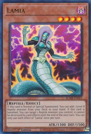 Lamia (BLMR-EN021) - Battles of Legend: Monstrous Revenge 1st Edition Battles of Legend: Monstrous Revenge Yugioh Single  Squirtle Squad Card Shop.