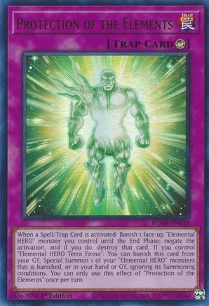 Protection of the Elements (BLMR-EN038) - Battles of Legend: Monstrous Revenge 1st Edition Battles of Legend: Monstrous Revenge Yugioh Single  Squirtle Squad Card Shop.