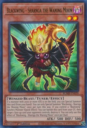 Blackwing - Sharnga the Waning Moon (BLMR-EN039) - Battles of Legend: Monstrous Revenge 1st Edition Battles of Legend: Monstrous Revenge Yugioh Single  Squirtle Squad Card Shop.