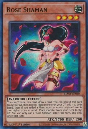 Rose Shaman (BLMR-EN040) - Battles of Legend: Monstrous Revenge 1st Edition Battles of Legend: Monstrous Revenge Yugioh Single  Squirtle Squad Card Shop.