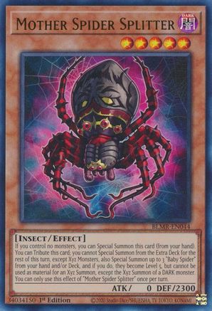 Mother Spider Splitter (BLMR-EN044) - Battles of Legend: Monstrous Revenge 1st Edition Battles of Legend: Monstrous Revenge Yugioh Single  Squirtle Squad Card Shop.