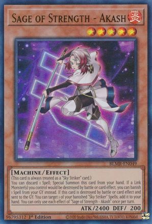 Sage of Strength - Akash (BLMR-EN049) - Battles of Legend: Monstrous Revenge 1st Edition Battles of Legend: Monstrous Revenge Yugioh Single  Squirtle Squad Card Shop.