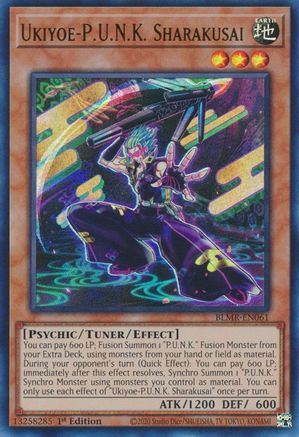 Ukiyoe-P.U.N.K. Sharakusai (BLMR-EN061) - Battles of Legend: Monstrous Revenge 1st Edition Battles of Legend: Monstrous Revenge Yugioh Single  Squirtle Squad Card Shop.