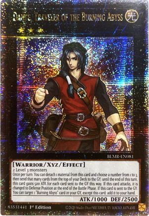 Dante, Traveler of the Burning Abyss (Quarter Century Secret Rare) (BLMR-EN081) - Battles of Legend: Monstrous Revenge 1st Edition Battles of Legend: Monstrous Revenge Yugioh Single  Squirtle Squad Card Shop.