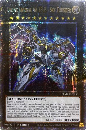 Divine Arsenal AA-ZEUS - Sky Thunder (Quarter Century Secret Rare) (BLMR-EN084) - Battles of Legend: Monstrous Revenge 1st Edition Battles of Legend: Monstrous Revenge Yugioh Single  Squirtle Squad Card Shop.
