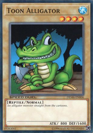 Toon Alligator (DEM6-EN006) - Speed Duel Demo Deck 2020 Unlimited Speed Duel Demo Deck 2020 Yugioh Single  Squirtle Squad Card Shop.