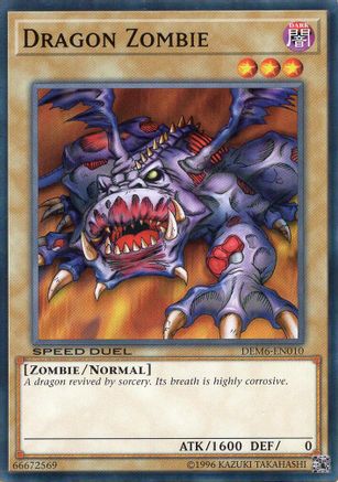 Dragon Zombie (DEM6-EN010) - Speed Duel Demo Deck 2020 Unlimited Speed Duel Demo Deck 2020 Yugioh Single  Squirtle Squad Card Shop.