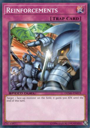 Reinforcements (DEM6-EN019) - Speed Duel Demo Deck 2020 Unlimited Speed Duel Demo Deck 2020 Yugioh Single  Squirtle Squad Card Shop.