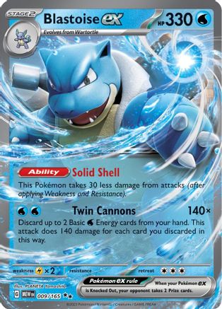 Blastoise ex 009 (H) - SV Scarlet & Violet 151 - DR
